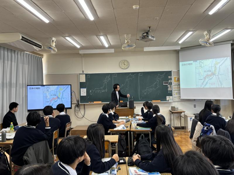 地理総合の授業の様子