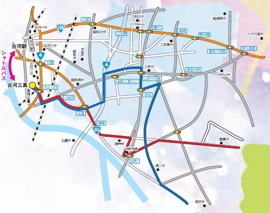 スクールバス路線図R3